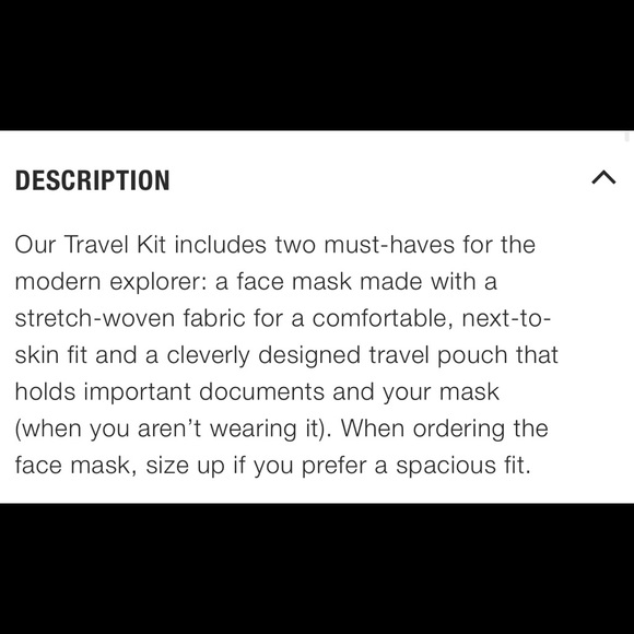 π The North Face Travel Kit & Face Mask - Picture 12 of 12